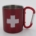 Karabinertasse Metall mit Schweizer-Kreuz