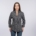 Damenbluse langarm mit Kelch-Kragen, stylisch, anthrazit