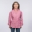 Damenbluse langarm mit Kelch-Kragen, stylisch, pink/rosa