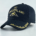 Cap schwarz mit goldigen Applikationen, One Size, Baumwolle 100%